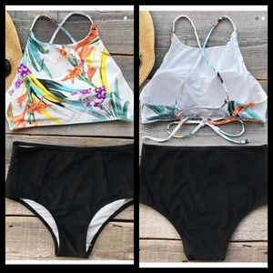 Bird of Paradise floral bikini